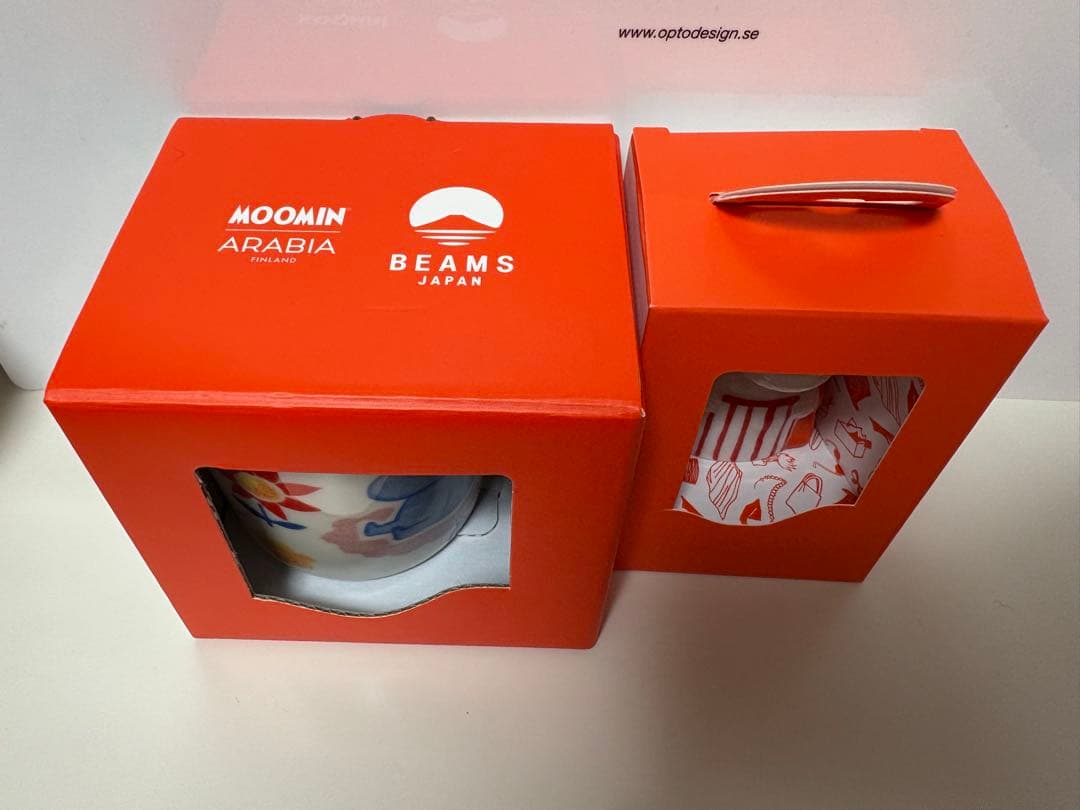 アラビア ムーミン ビームズ マグとフィギュア2点セット
