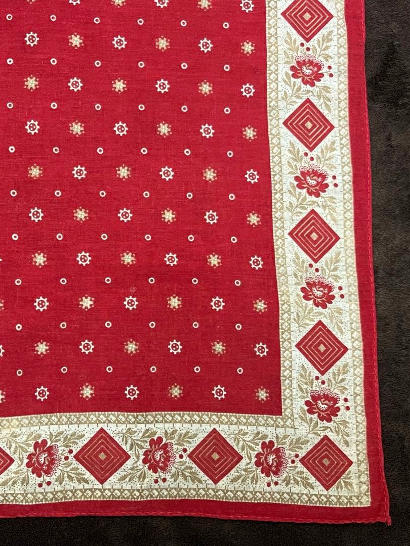 新年限定セール‼️スペシャル‼️ヴィンテージ バンダナ　ターキーレッド