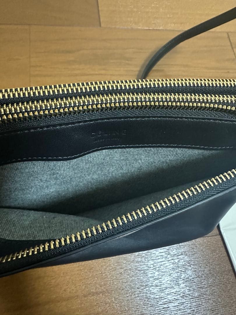 pookie CELINE セリーヌ トリオ ショルダーバッグ ブラック