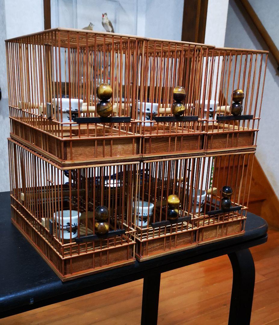 《季節限定出品》メジロ籠&寝かせ籠【最高級/優良籠】※真鍮製餌受　※限定購入特典