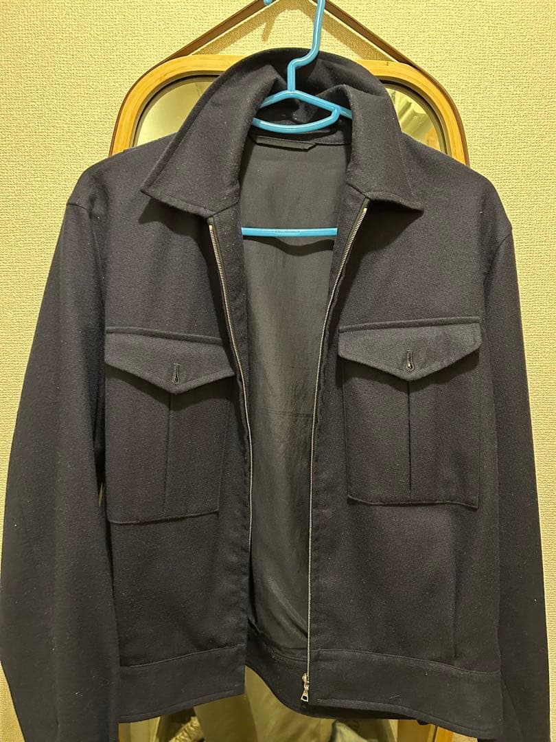 comoli フラノZIPブルゾン ウール