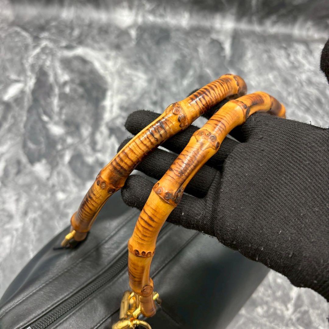 専用✨美品✨GUCCI ショルダーバッグ 2way ハンド バンブー ブラック