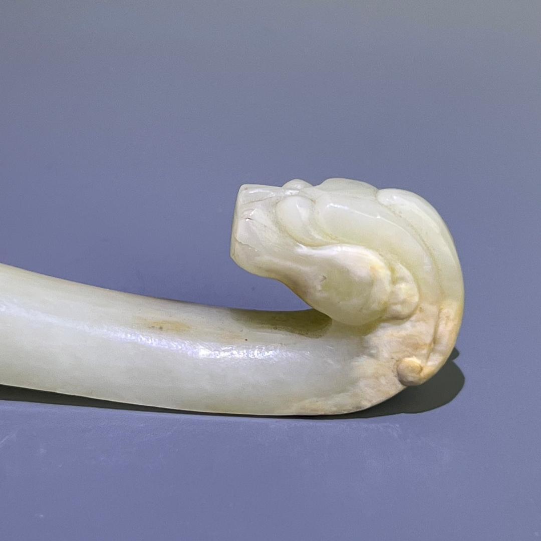 白玉龍帯鉤 清代 和田玉 古玉 古玉擺件 中国古玩 中国美術 唐物骨董 A912