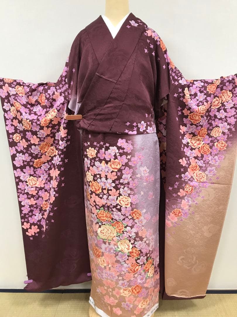 森英恵　振袖　未仕立て　正絹