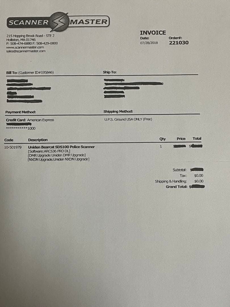 Uniden ユニデン sds100 I / Qデジタルハンドヘルドスキャナ