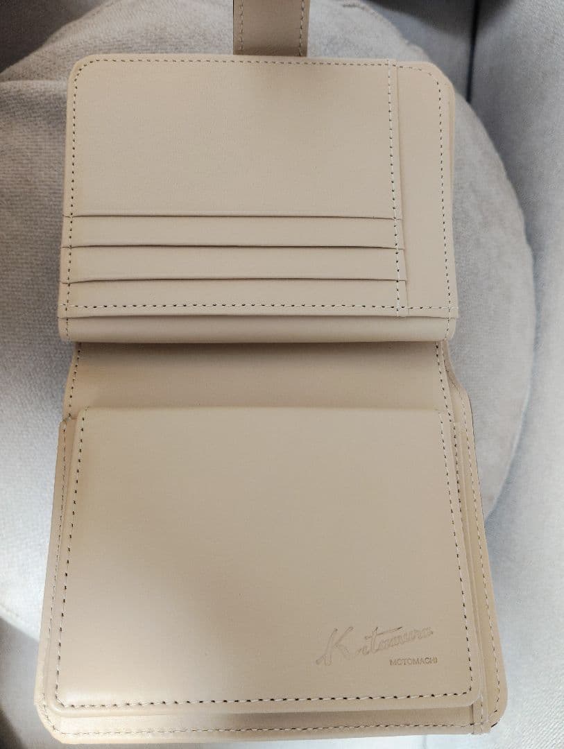 処分したいのでお値引きします！Kitamura 二つ折り財布 グリーン