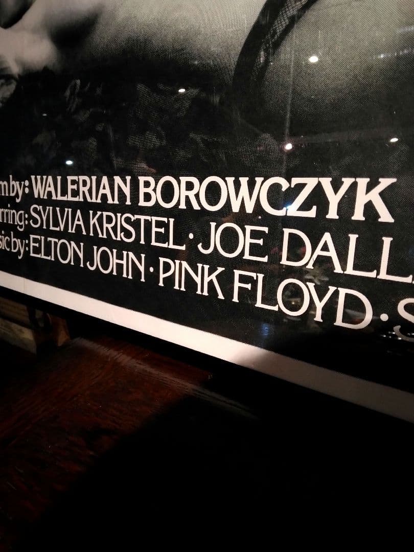 非売品　７０年代　イギリス　映画ポスター　シルヴィア・クリステル　ピンクフロイド