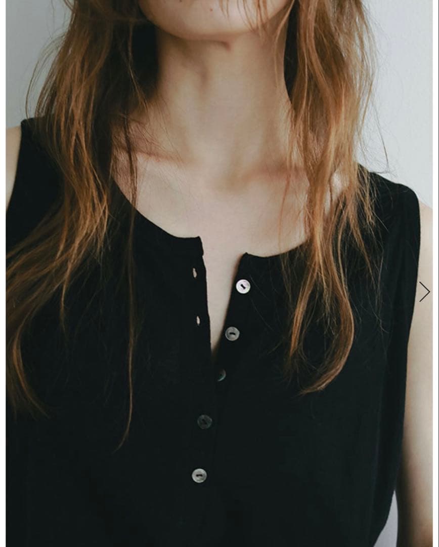 ETRE TOKYO/エトレトウキョウ ヘンリーネックエアリータンクトップ