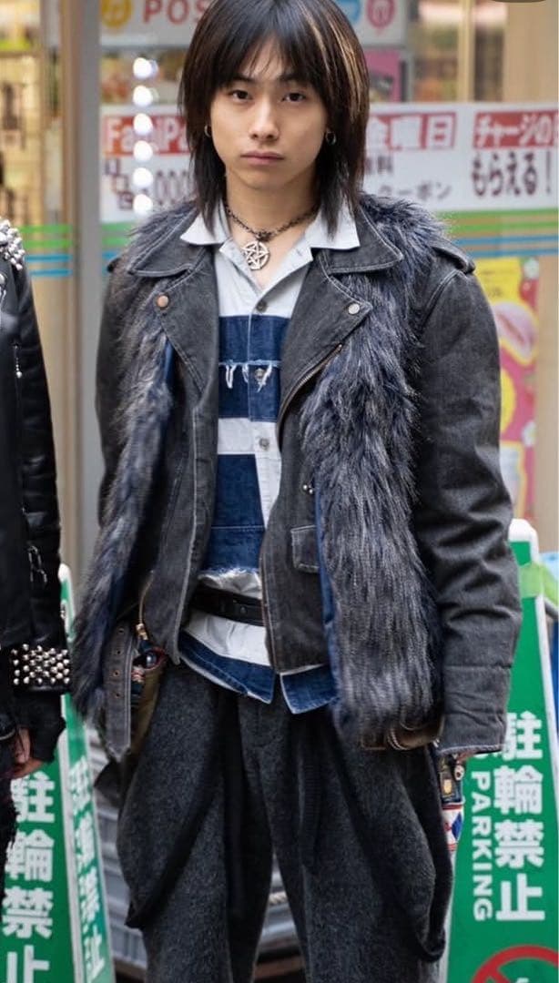 あおばくん着用　ピンクハウス　ライダースジャケット