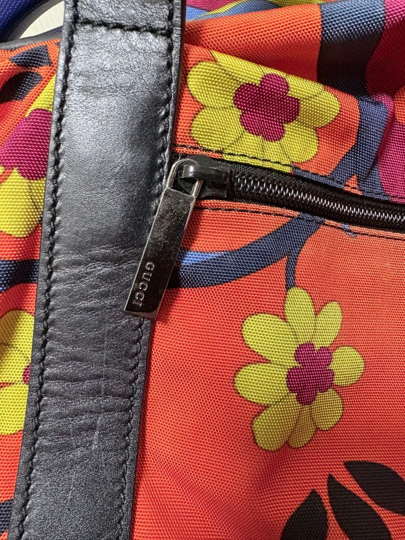 GUCCI ペット用トートバック 花柄ナイロンバッグ