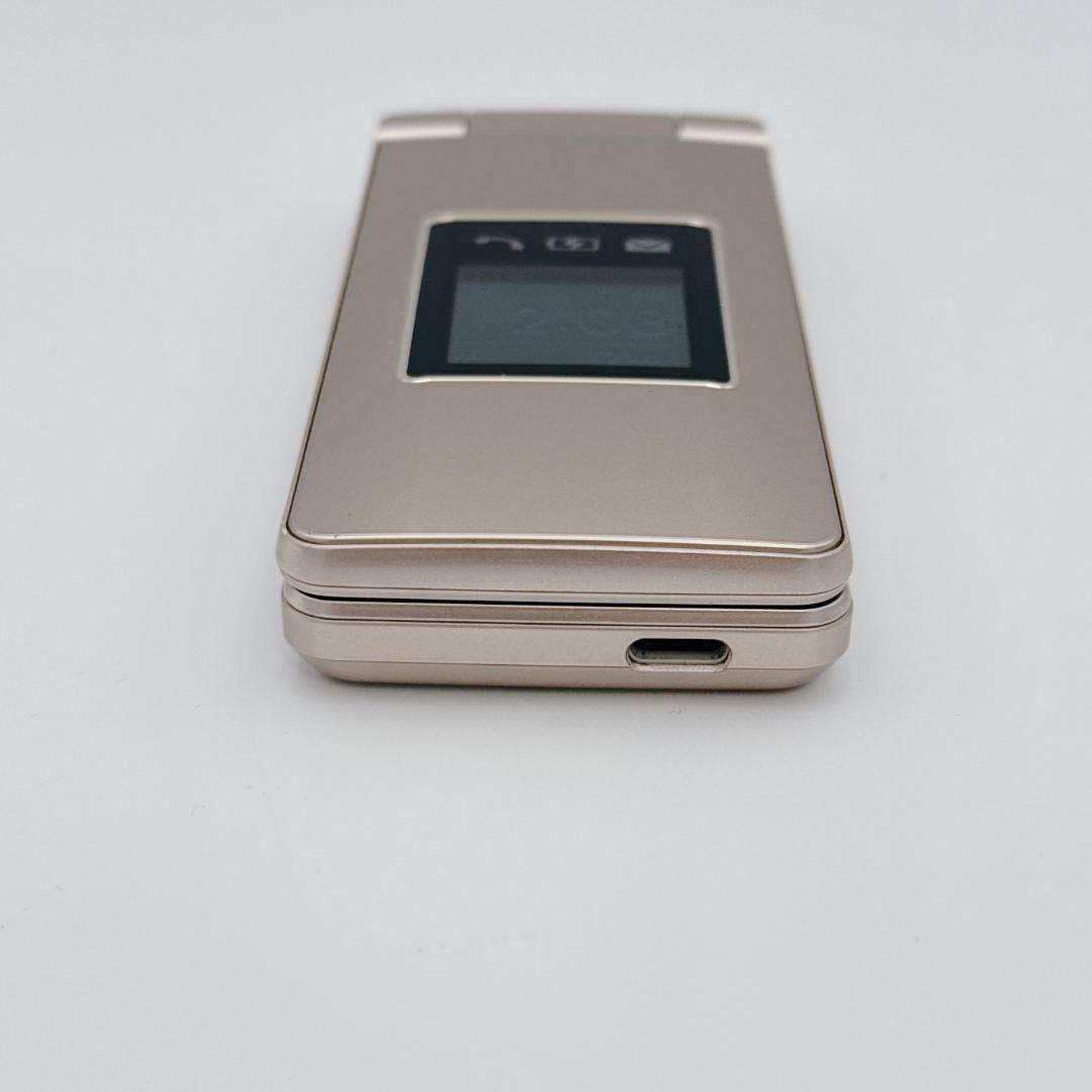 【ほぼ未使用】SHARP AQUOSケータイ4 A207SH ゴールド ガラホ