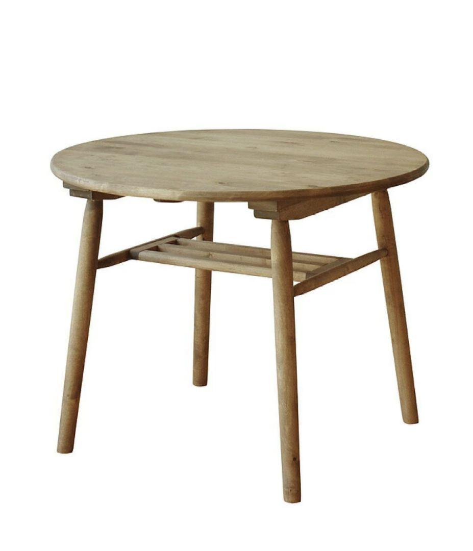 円形木製ダイニングテーブル　and g