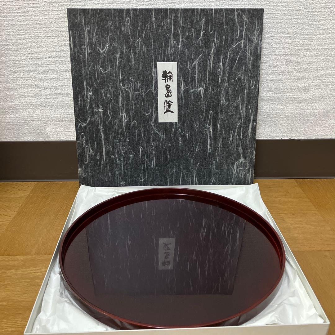 漆塗り トレイ 大 盆 36cm
