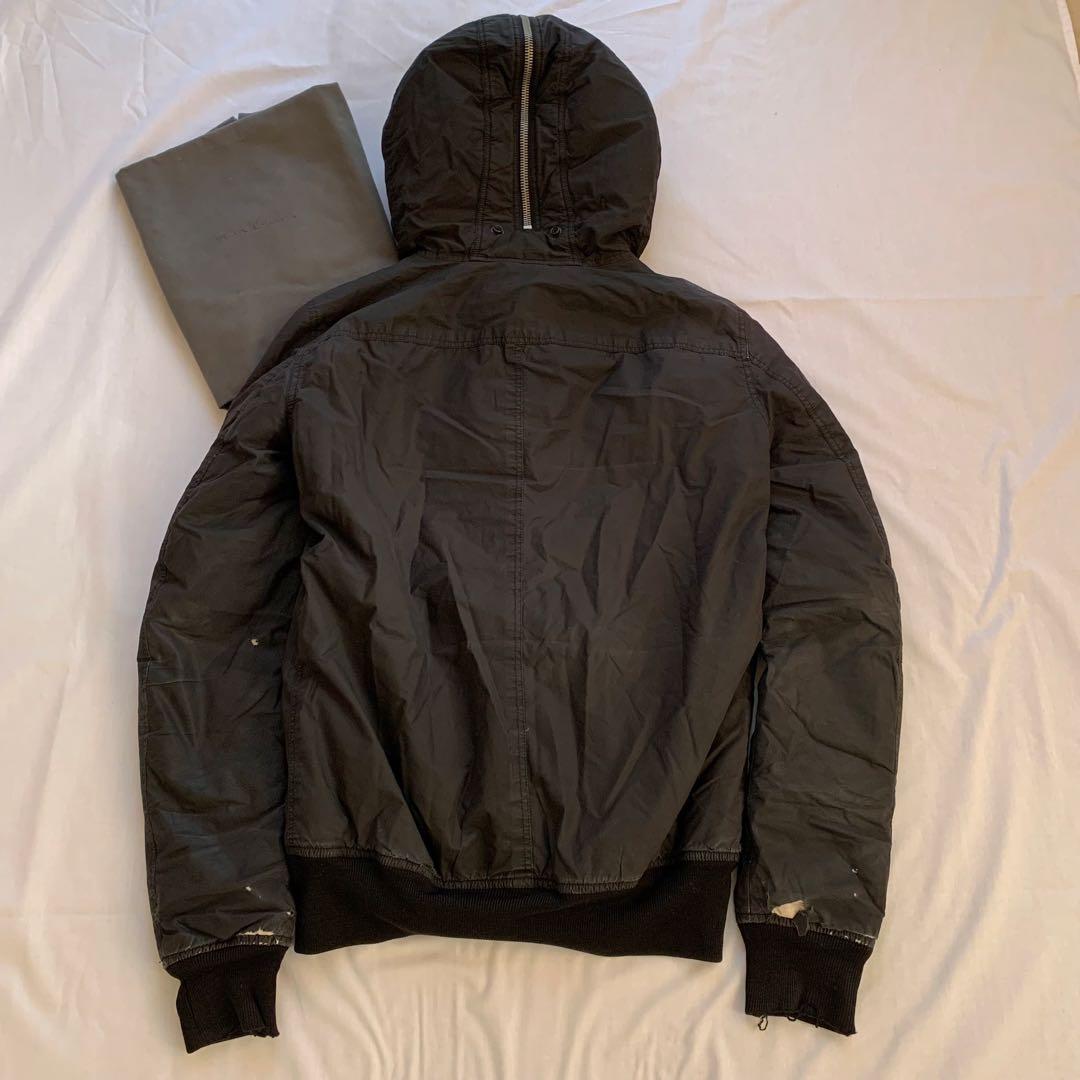 リックオウエンス Rick Owens フーテッドボンバージャケット　ブラック