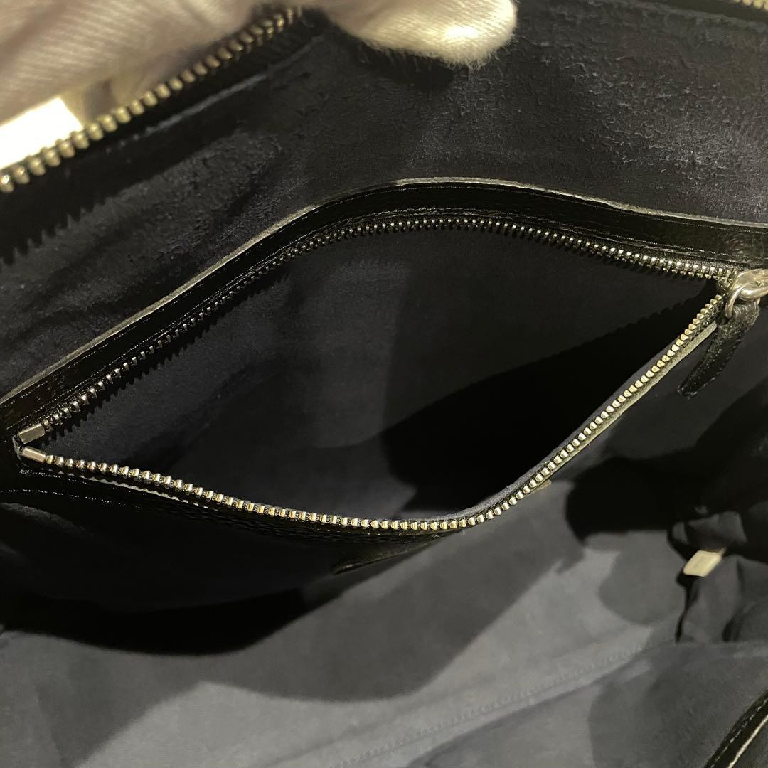 ユナイテッドアローズ ラウンド ビジネスバッグ オールレザー ブラック