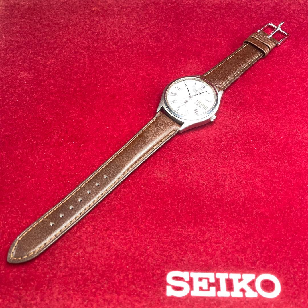 1976年製 SEIKO TYPEⅡ 高級 クォーツ 電池交換済 日本製 ヘソ付