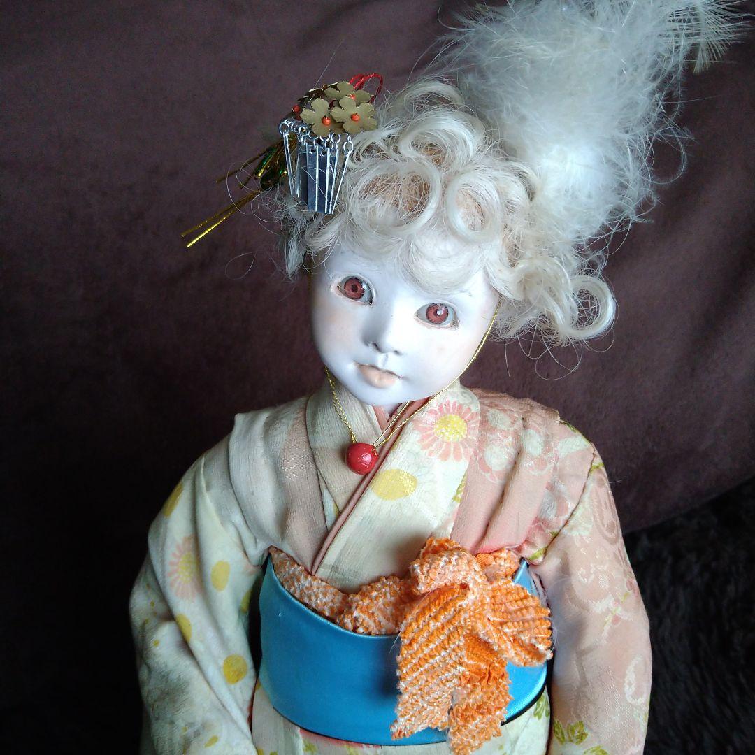 希少ビスクドール 創作人形 全てHandmade、キュートでお茶目な大道芸皿回し