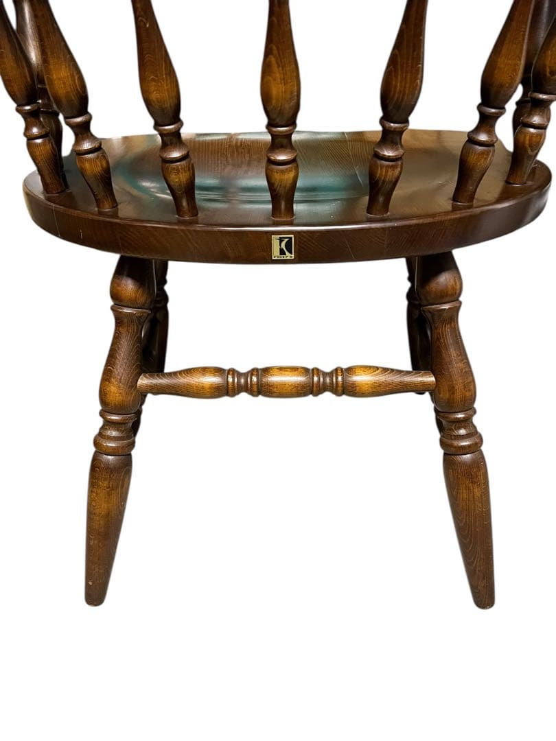 【送料無料】飛騨産業 キツツキ ウィンザーチェア アームチェア アンティーク ①