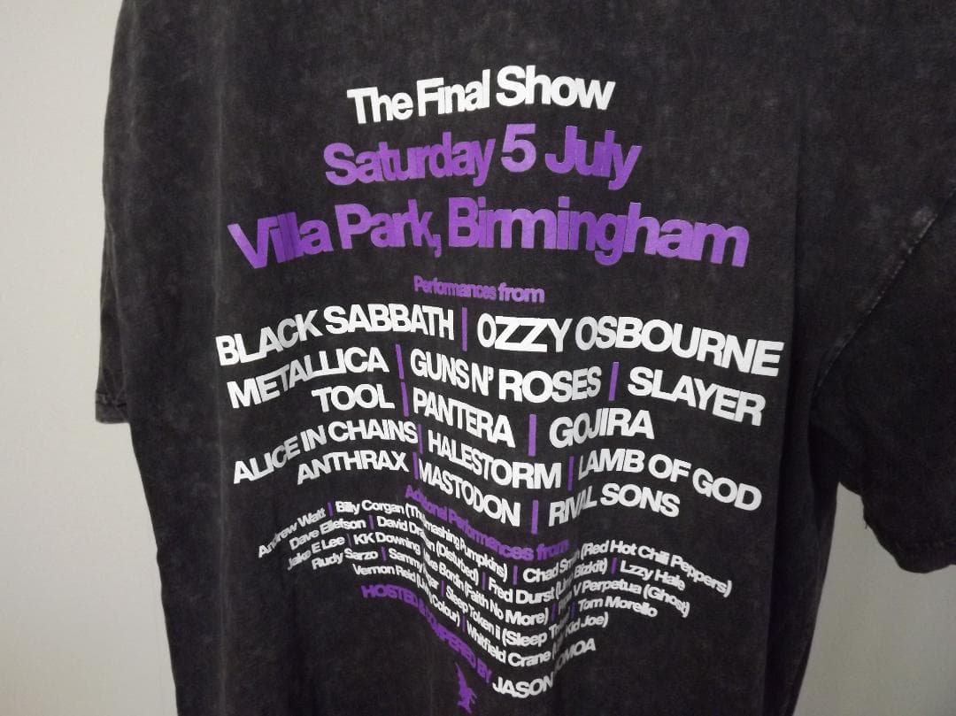 Lサイズ　新品 オジー・オズボーン　ブラック・サバス ラストライブ Tシャツ