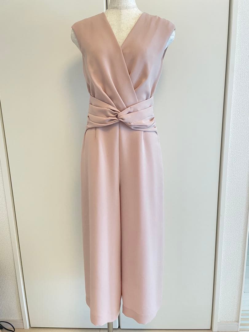 グレースコンチネンタルピンク ラップデザイン ジャンプスーツを36