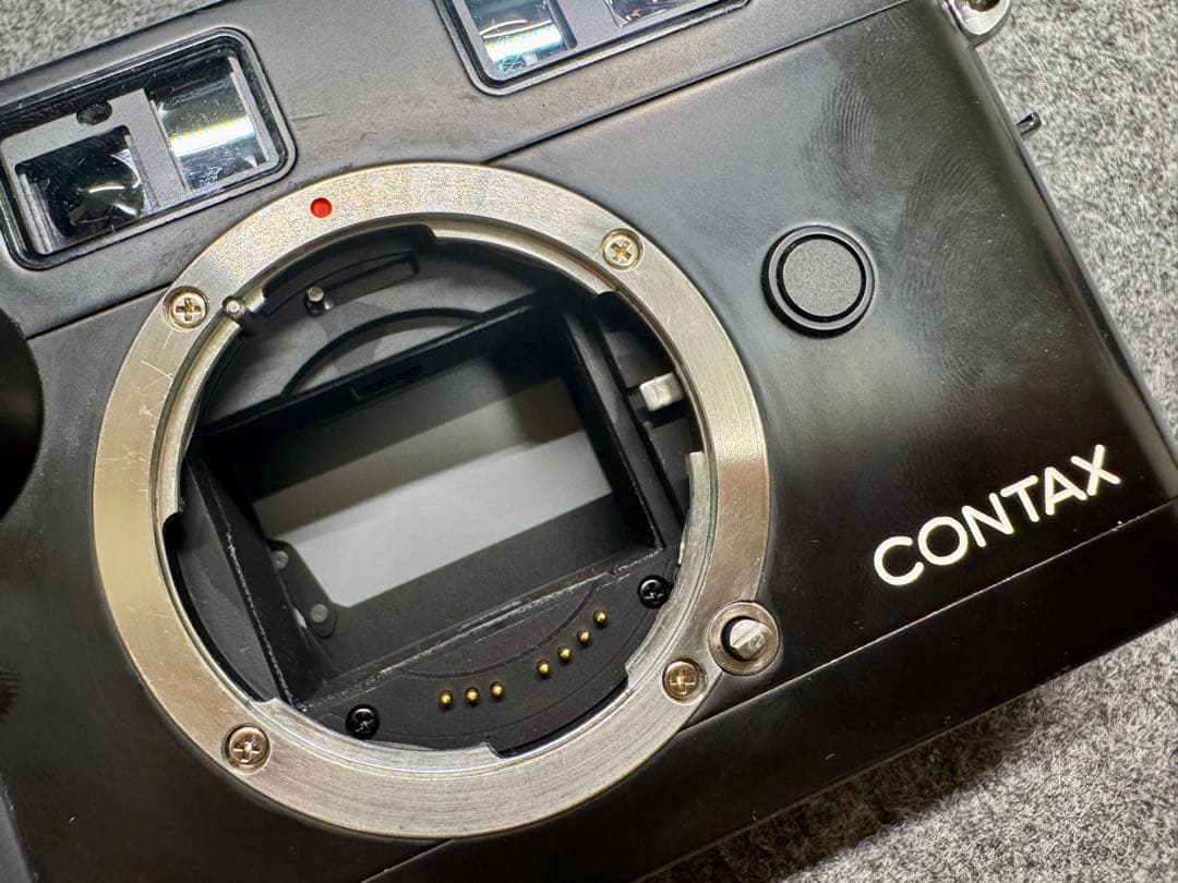 【超美品】CONTAX G2 ブラック+本革カメラケース+ケーブルスイッチ
