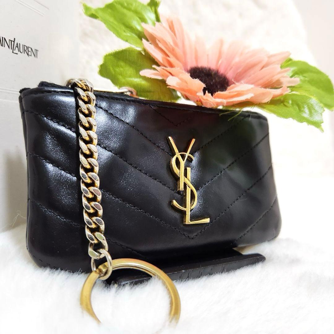 ✨極美品　付属品あり✨サンローラン　ケース　キーリング　カサンドラ　レザー