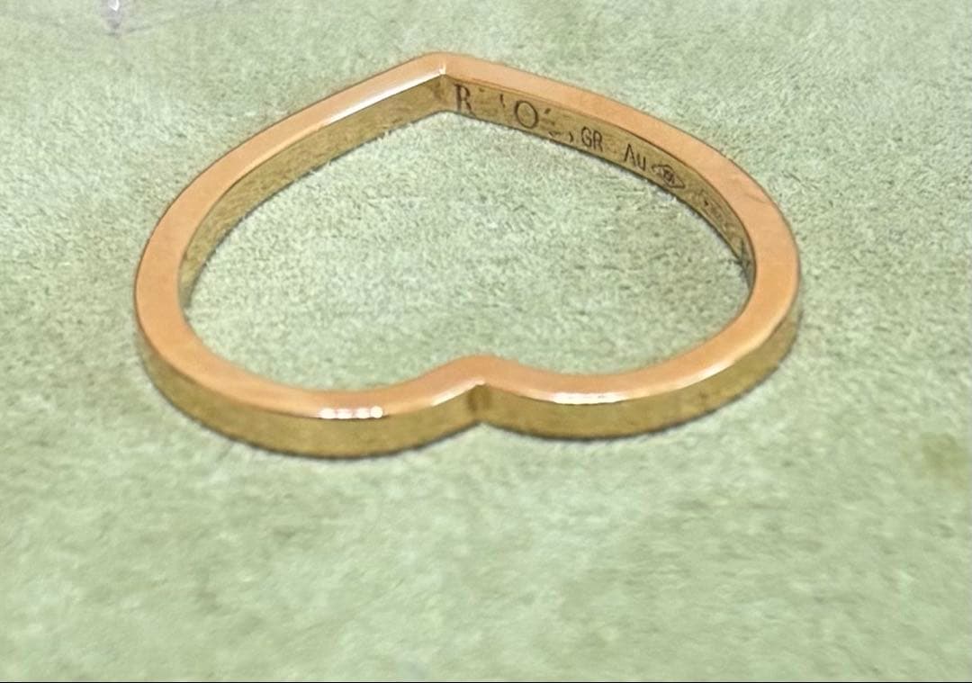 レポシ アンティフェール ハート リング 実寸10.5号