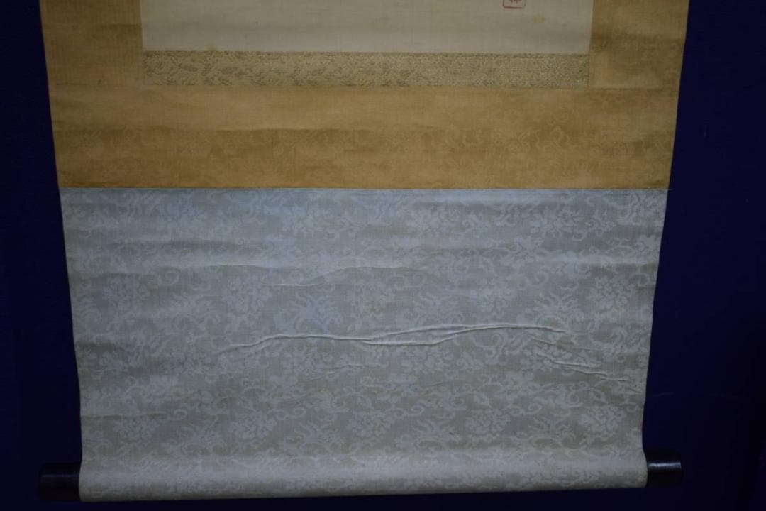 真作/竹堂/高砂図/布袋屋掛軸HJ-659