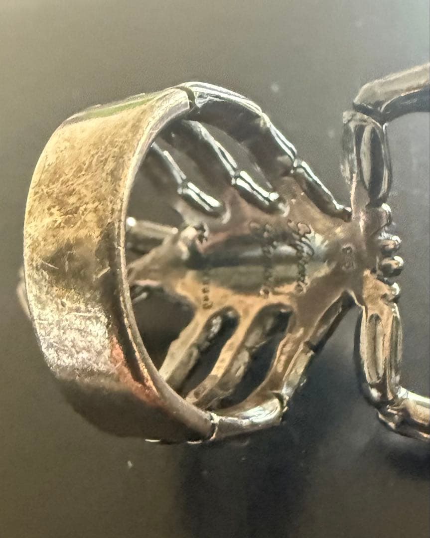 ヒステリックスグラマースコーピオン シルバーリング 925 赤いストーン付！