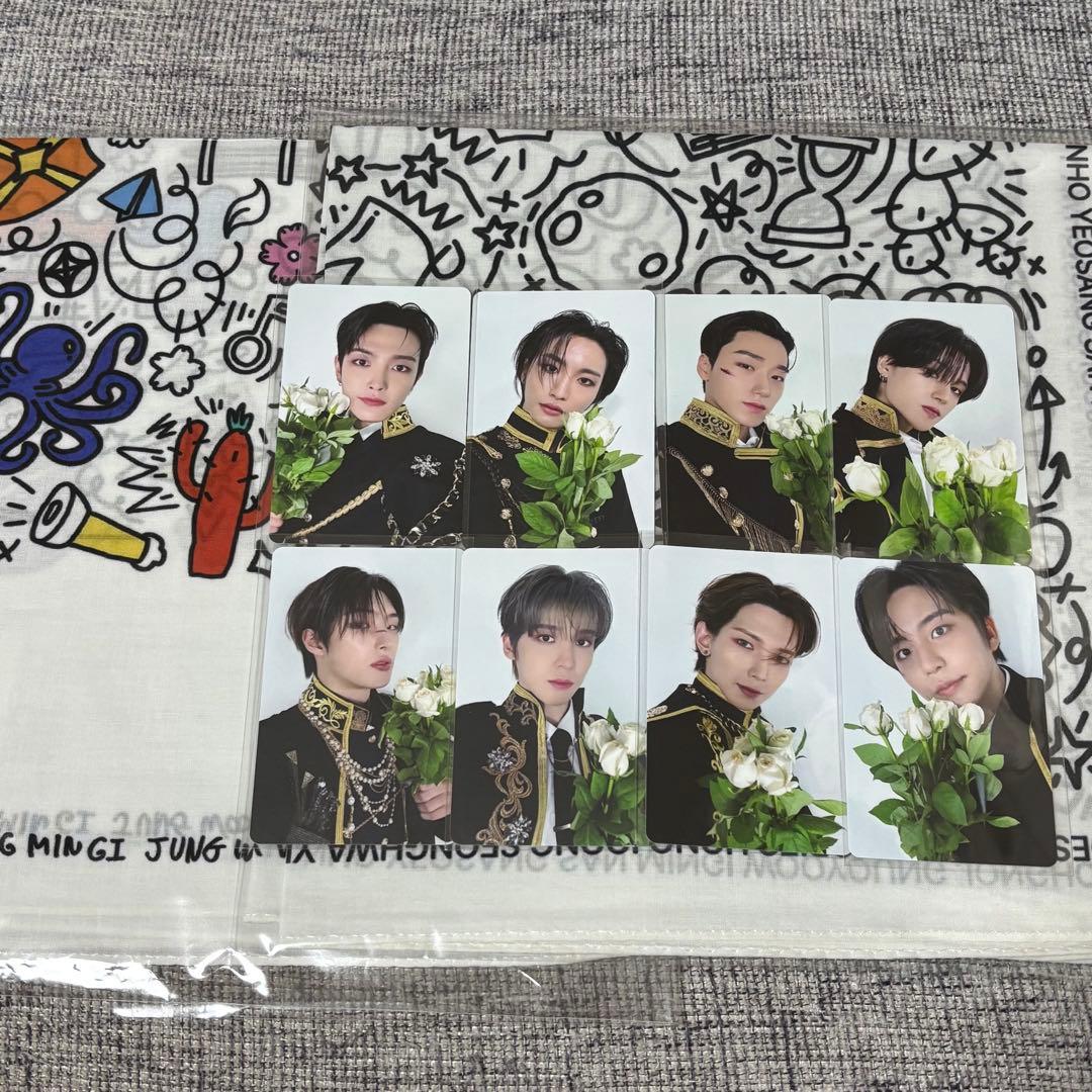 ATEEZ exhibition 東京限定 ハンカチ トレカ コンプセット③