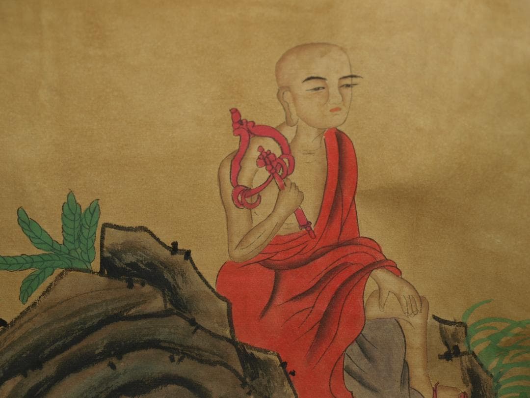 中国美术品 清時代の絵　　掛け軸激安骨董品 BD093A12-4