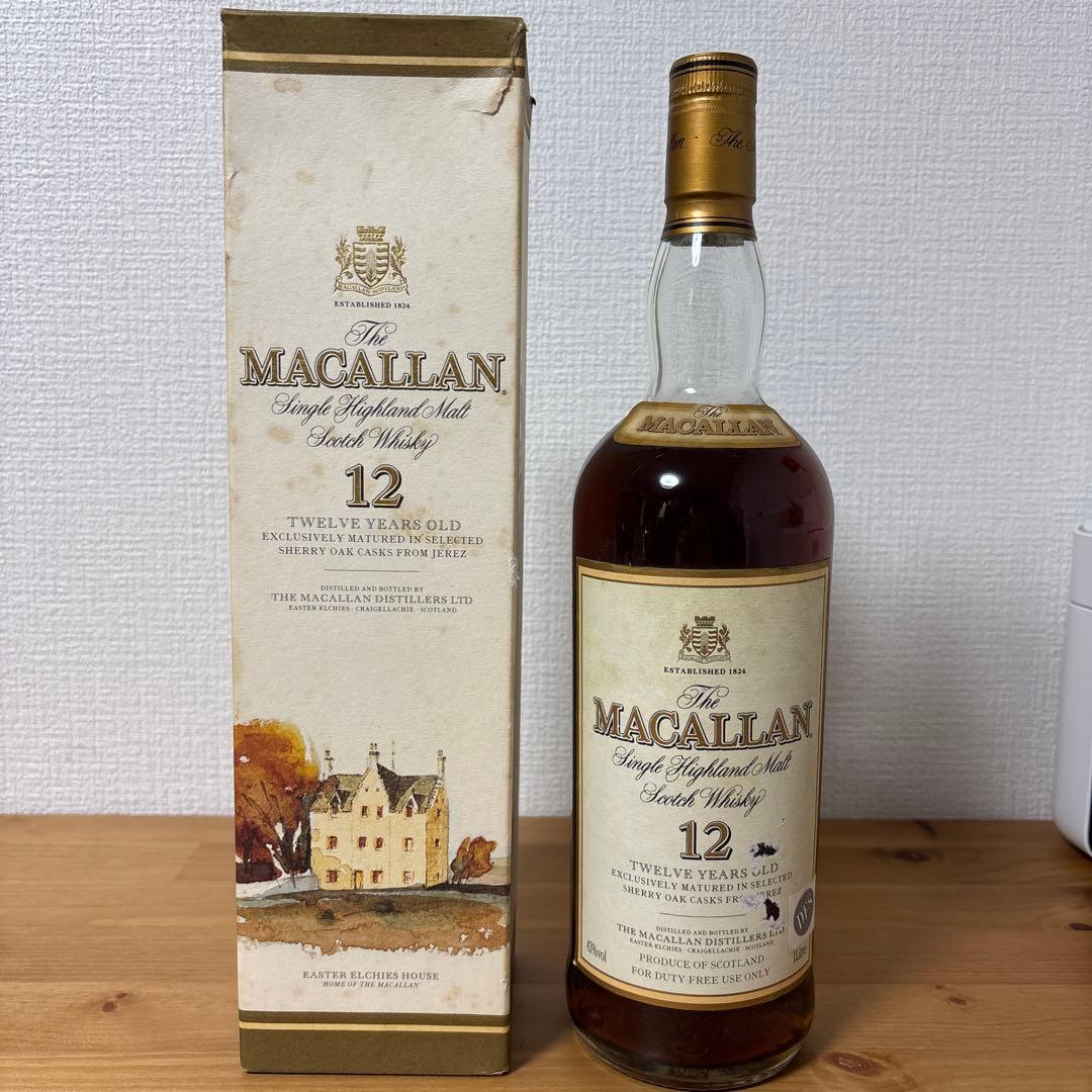 マッカラン12年　1000ml シェリーカスク　箱付き　未開封