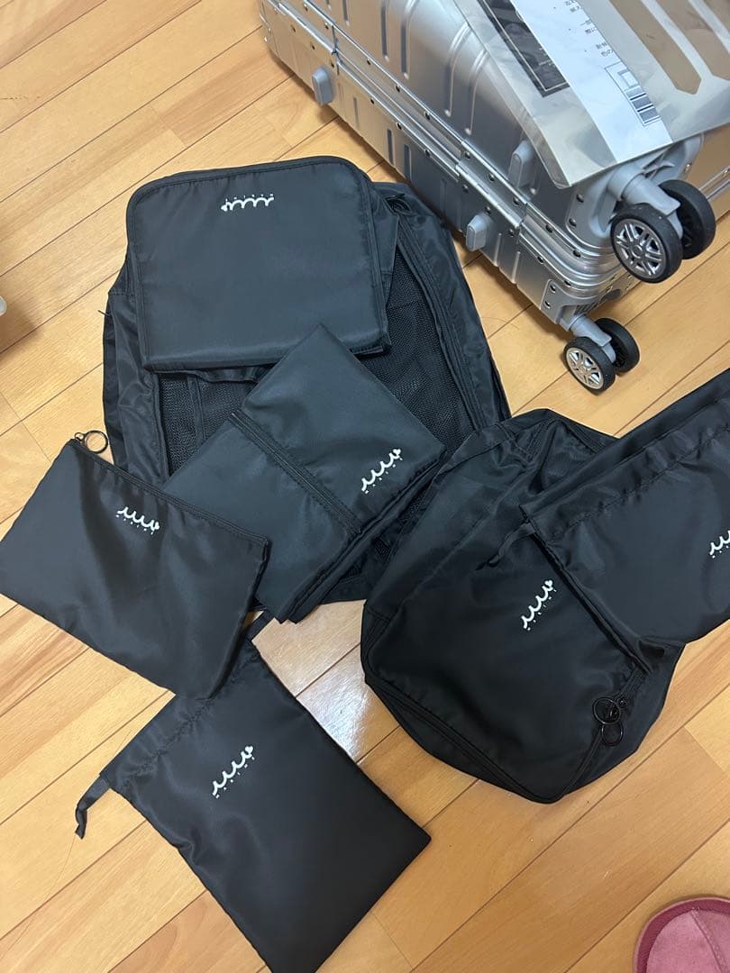 ムータマリン スーツケース アルミニウム60L トラベルポーチ8点セット付き