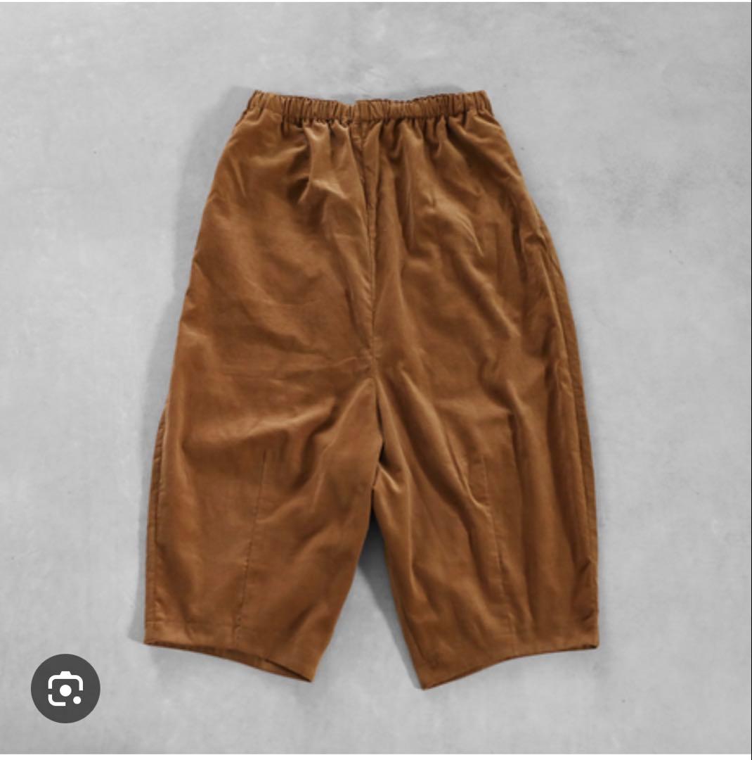 お値引き☆huis 遠州織物　みじんコールサルエルバルーンパンツ　コーデュロイ