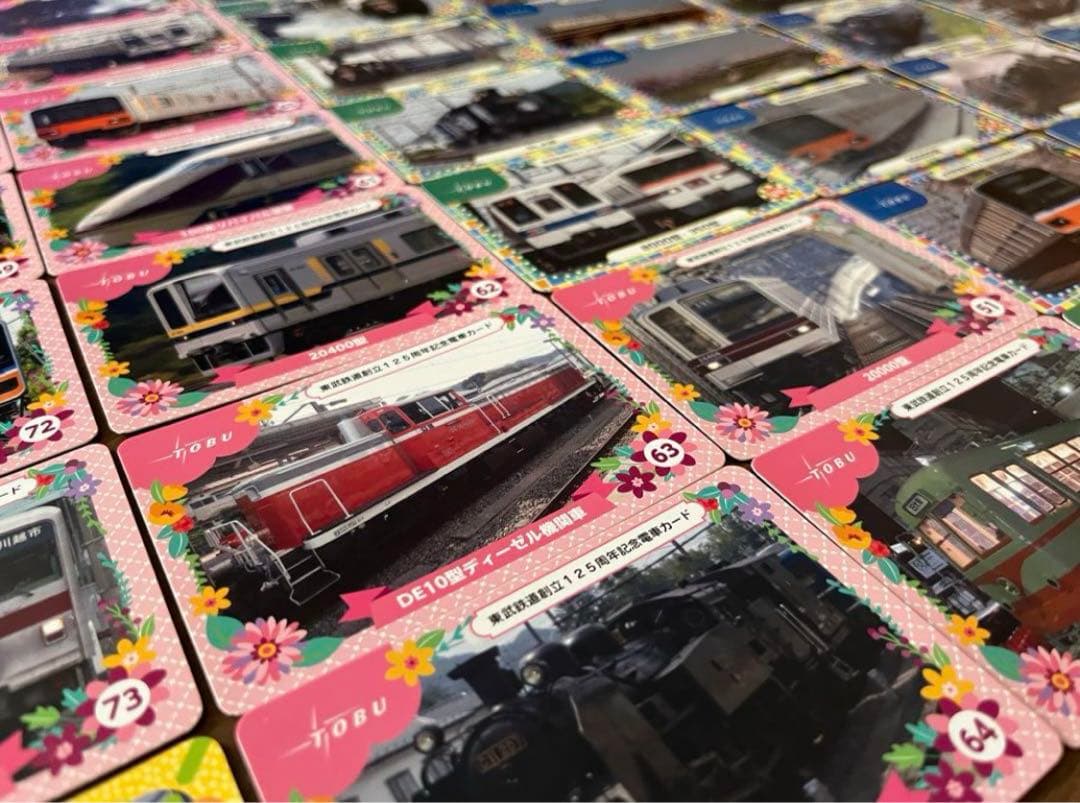 東武鉄道　電車カード　125周年　記念　125種類　新幹線　在来線