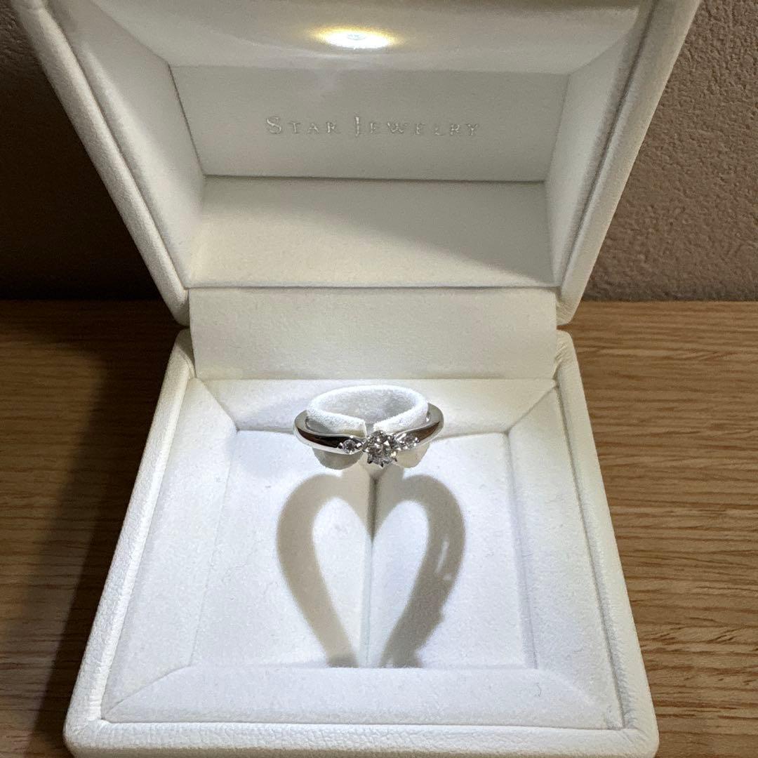 STAR JEWELRY 婚約指輪 Pt950 8号