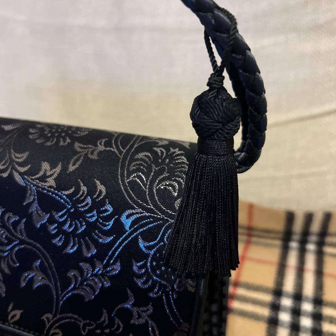 タツムラ 和装 ハンドバッグ 二重蔓唐草文錦 龍村晋コレクション