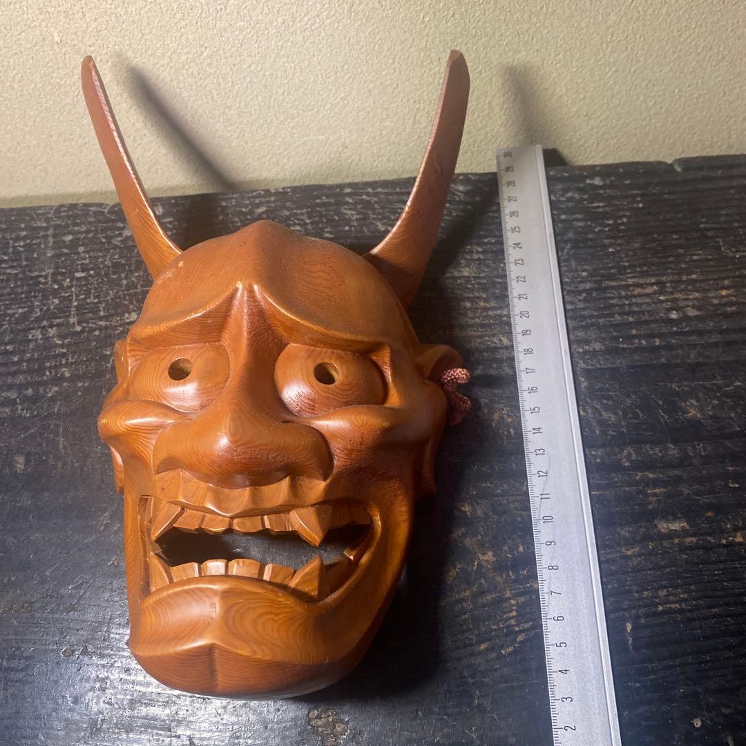 専用　木彫　般若面
