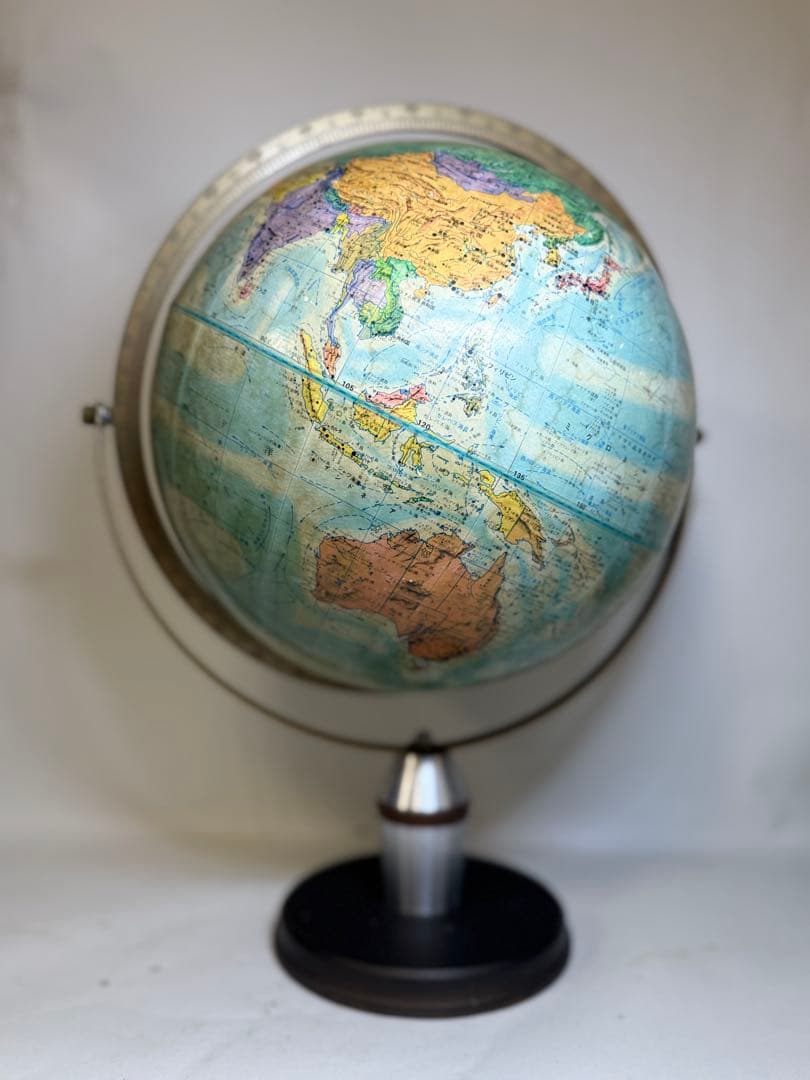 T81 昭和レトロ ブック・ローン地球儀 ソビエト連邦時代 日本製