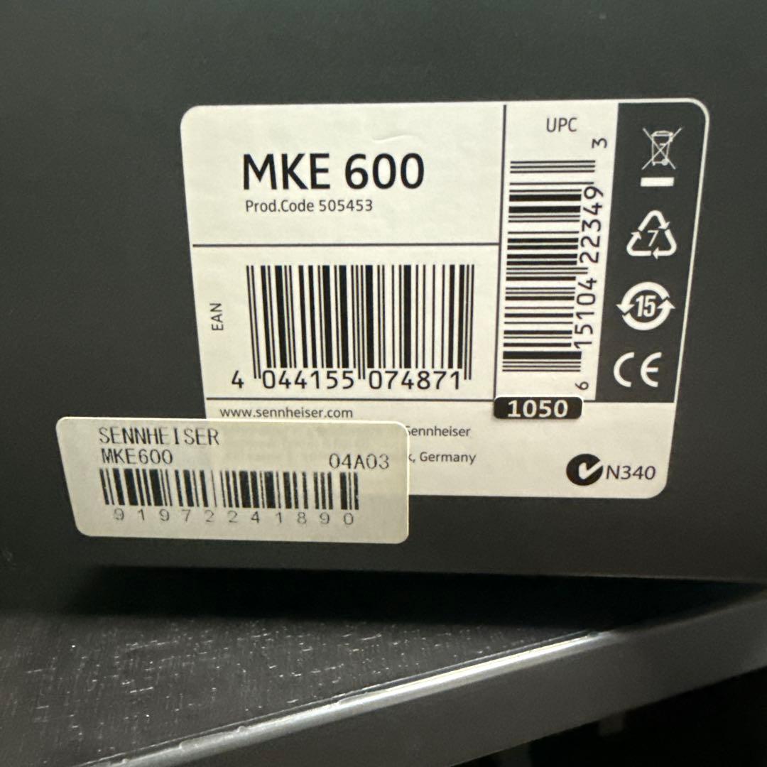 SENNHEISER MKE600 ビデオマイク ゼンハイザー 配信