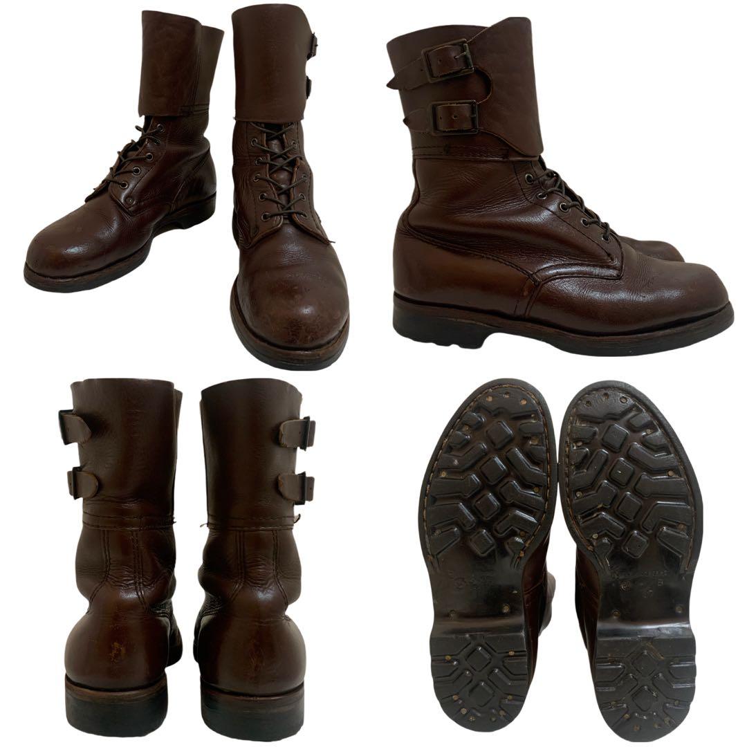 Poland VINTAGE 80s ポーランド軍 ミリタリーブーツ ブラウン