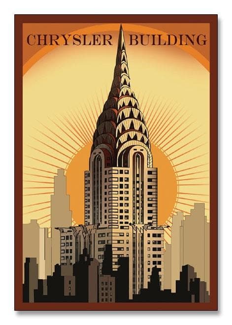 額装品/Chrysler Building/ポスター/アート/風景/モダン