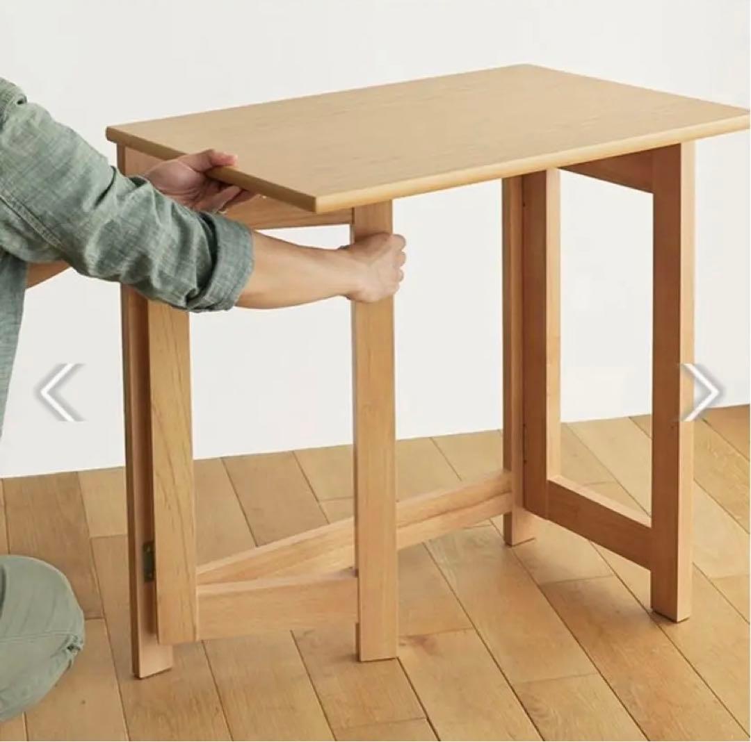 【直接引取も可】リセノインテリア　折りたたみ式デスク　Olaf