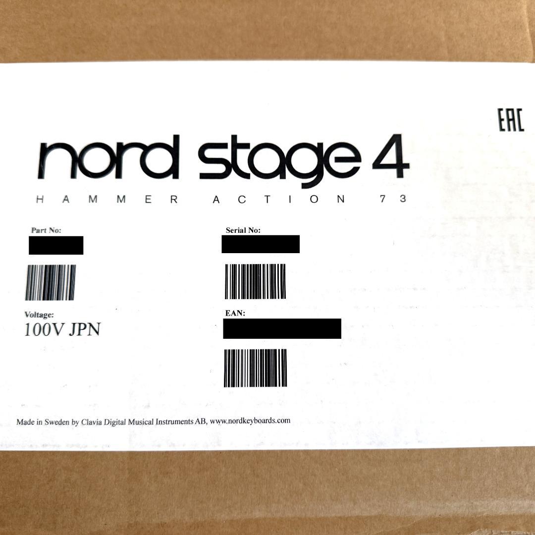 新品 CLAVIA Nord Stage 4 73 HP シンセサイザー