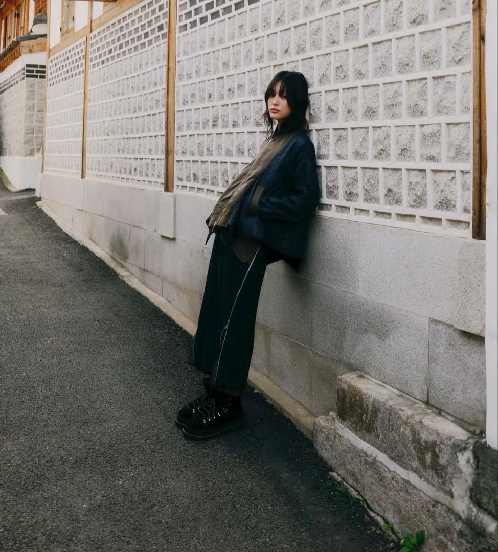 SACAI ブラックプリーツ切り替えスカート サカイisseyギャルソンyama