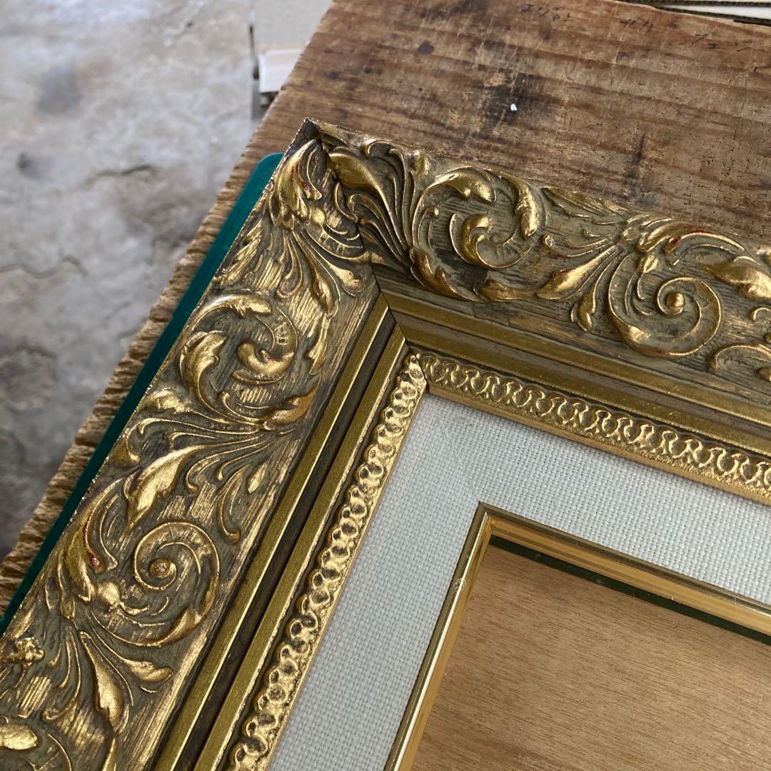 ハ*ル様 虹画堂 F10号 油彩額縁 ゴールドフレーム 透明アクリル 金色