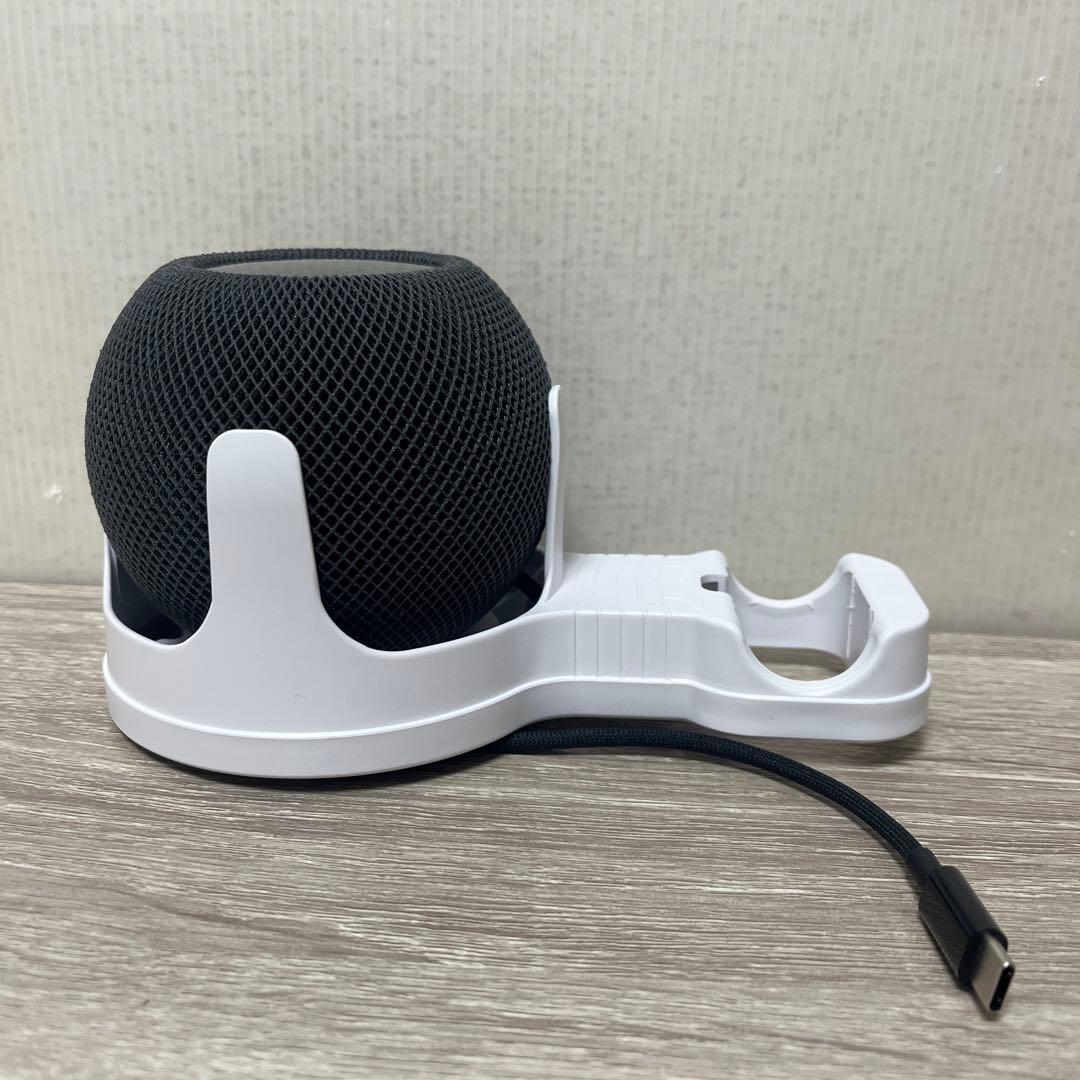 美品 Apple Pod mini スペースグレー 壁掛けホルダー付き