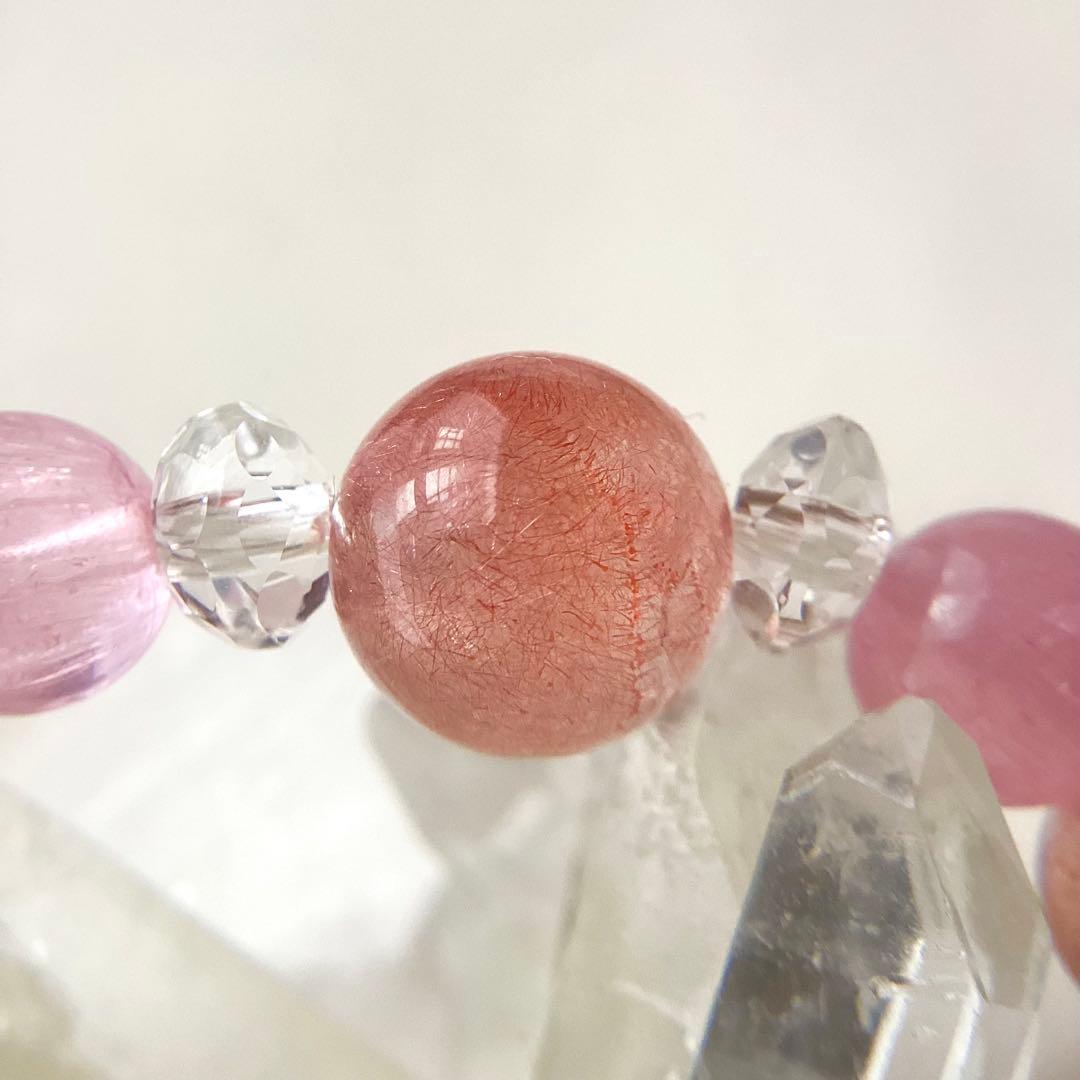 小唄 ★ブレスレット ストロベリークォーツ ♪ 353