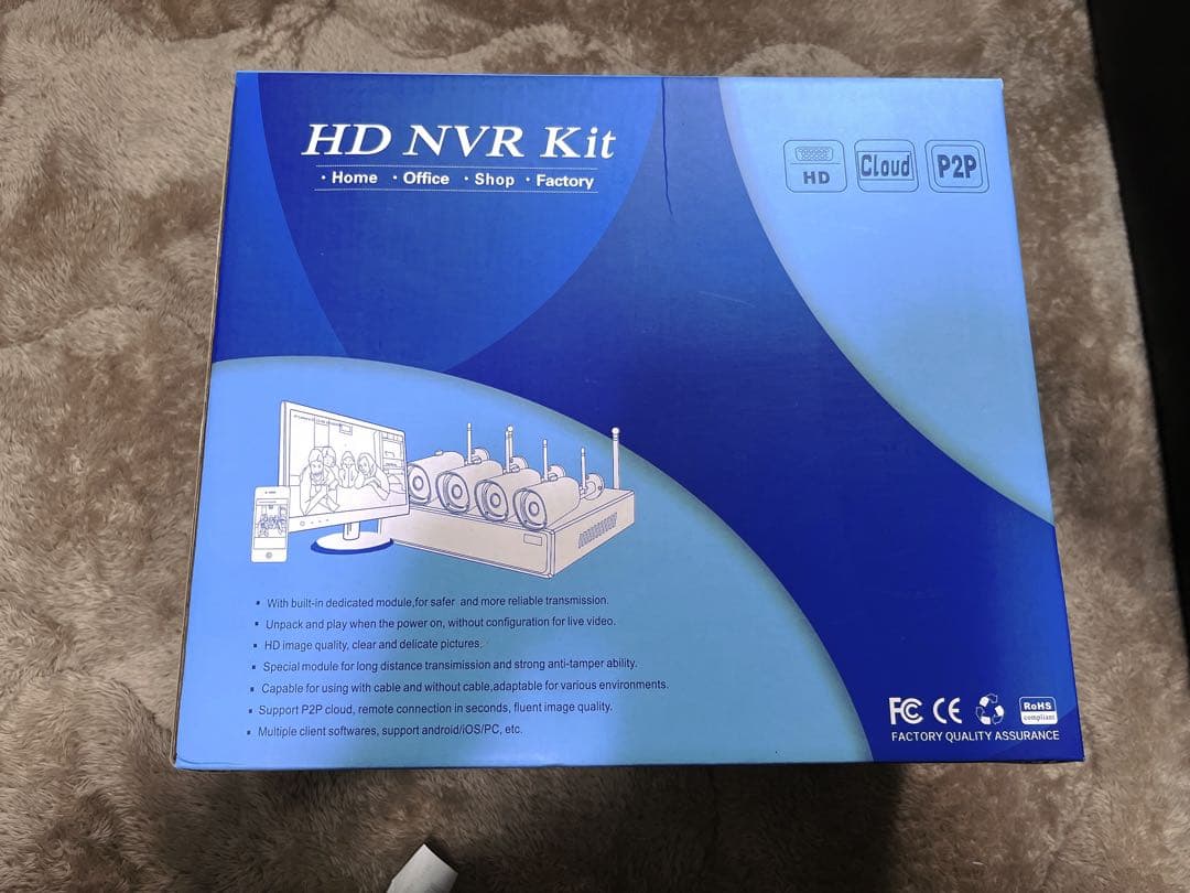 【500万画素・双方向音声】 防犯カメラ ワイヤレス