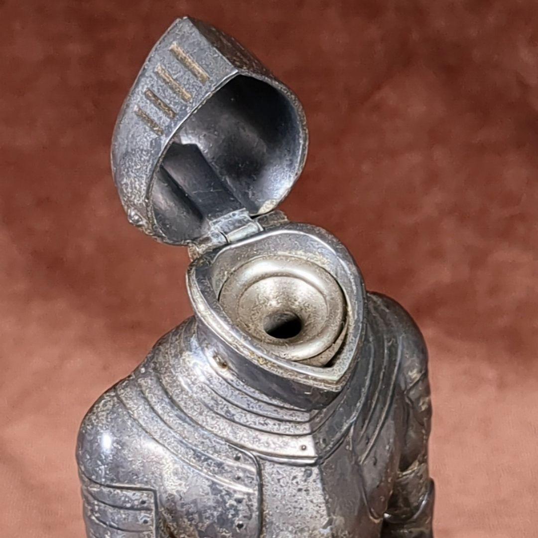 西洋騎士 スタチュー オイルマッチ（？）アンティーク雑貨